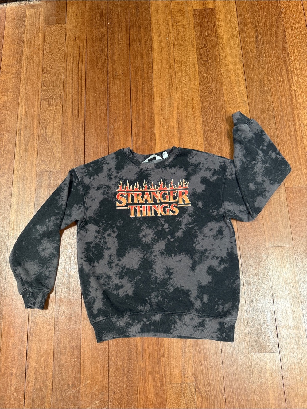 Stranger Things Tie Dye Graphic Sweatshirt Youth XL